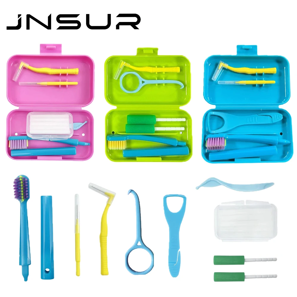 Oral Aligner Chew Orthodontic Set With Interdental Brush Toothbrush Tongue Scraper Retainer Relief Wax Braces Remove Hook