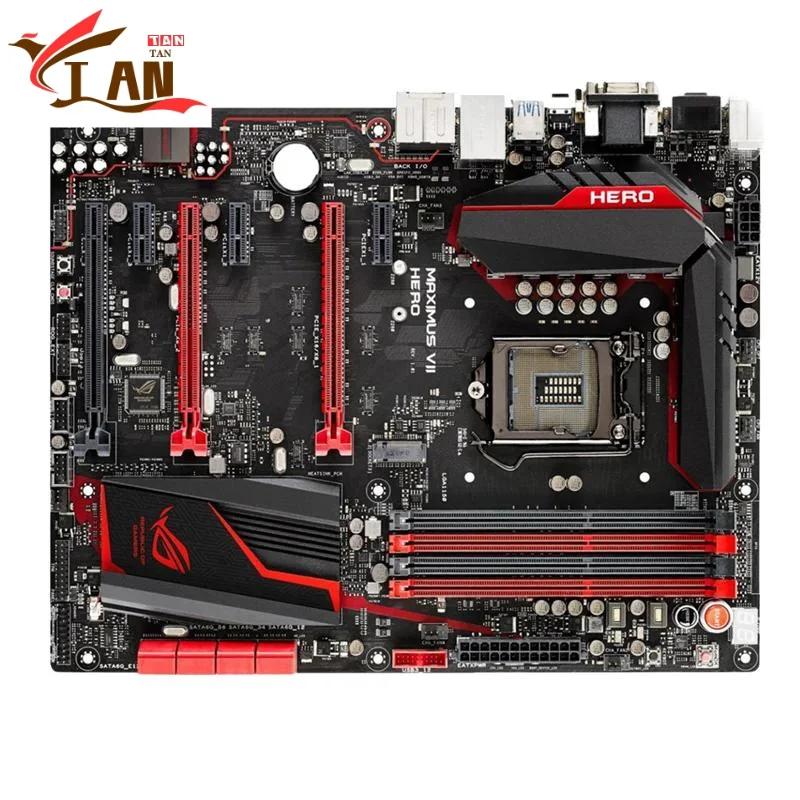 

For MAXIMUS VII HERO Motherboard 32GB M.2 VGA DVI HDMI PCI-E3.0 LGA 1150 DDR3 ATX Z97 Mainboard 100% Tested Fully Work Tan