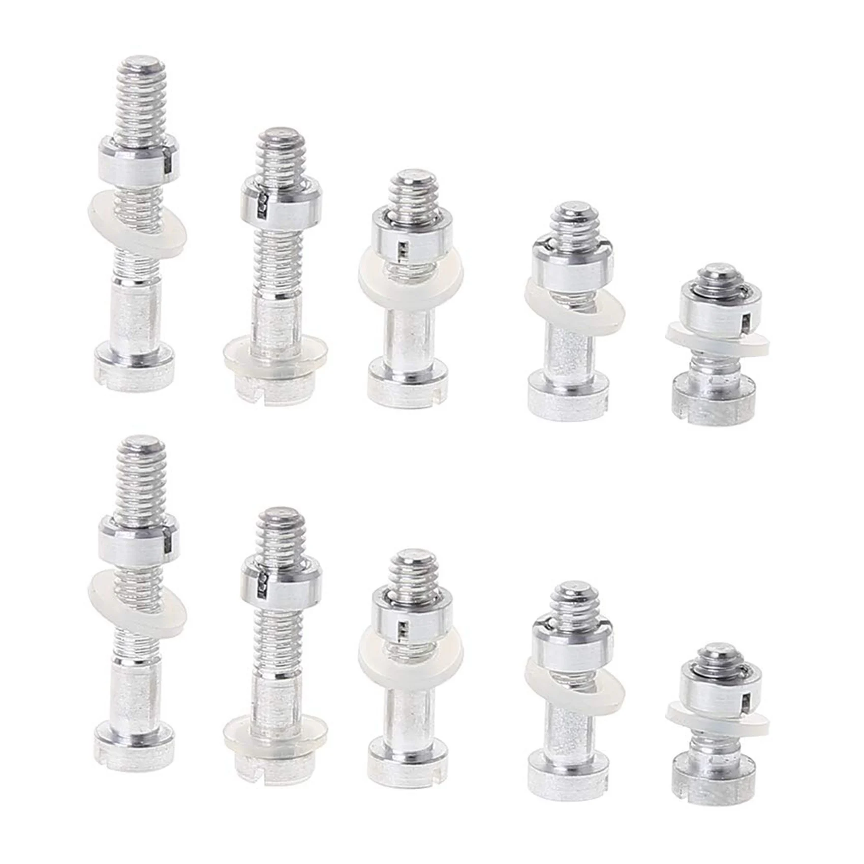 10Pcs M2.5 Screws Bolt Nut Washers Set Turntable Headshell Stylus Mounting Vinyl LP Record Player