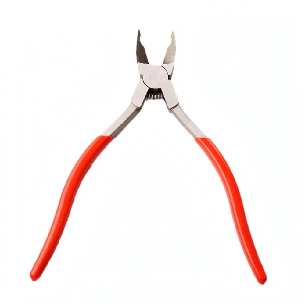 Automotive Tire Nail Removal Tool Stainless Steel Curved Pliers Heavy Duty Garage Repair Gear For Vehicle Wheel