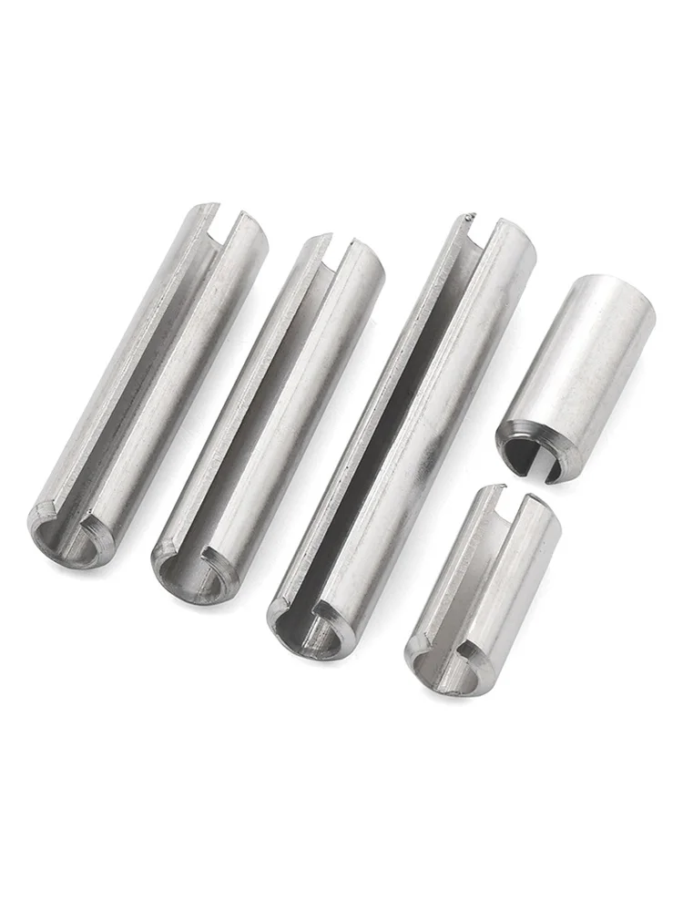 M1.5 M2 M2.5 M3 M4 -M12 304 Stainless Steel Spring Pins Cylindrical Elastic Open Dowel Pins Roll Pin Slotted Split Tension Pins