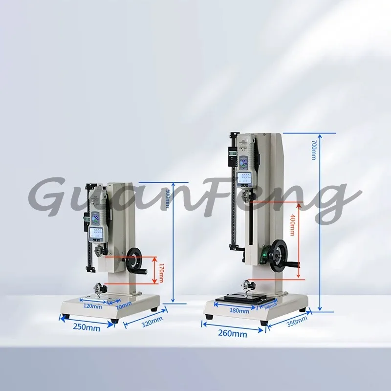 Tensile Compression Testing Machine Test Bench Digital Display Push-pull Force Gauge Bracket Spiral Force Gauge Machine