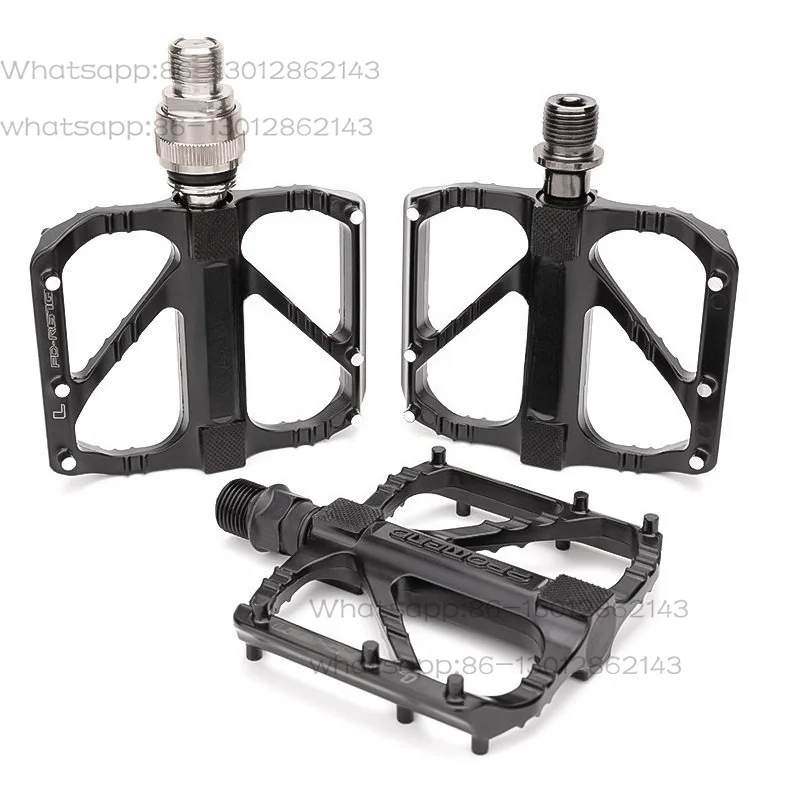New Lightweight 3-Bearing Bike Pedals, Aluminum Alloy Quick Release Bicycle Pedals for Road Bike, Folding Bicycle Cycling Parts