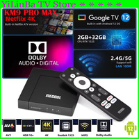 [Genuine] 2025 Newest MECOOL KM9 PRO MAX Android12 TV Box Realtek1325-B 2GB 32GB 4K HDR 2T2R WIFI5 Google Certified Smart TV Box