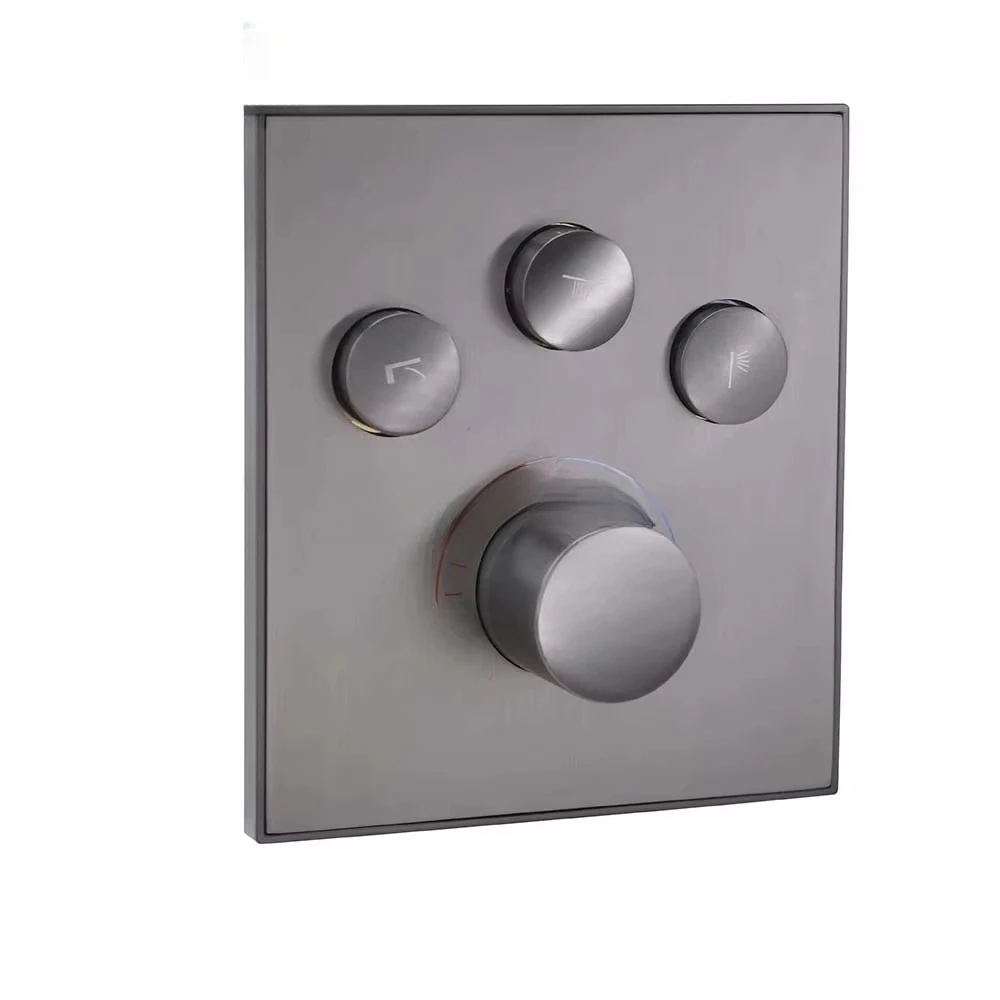 Bathroom accessories with high-quality brass ceramic wire spools, thermostatic shower switch with three functions