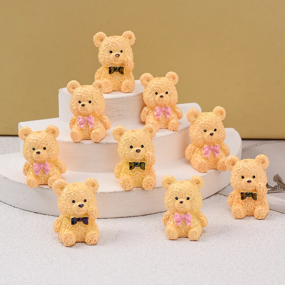 5Pcs Cute Resin Cartoon Shape Beads Animals Loose Beads For DIY Pacifier Chain Clip Jewelry Making Necklace Bracelet Accessories