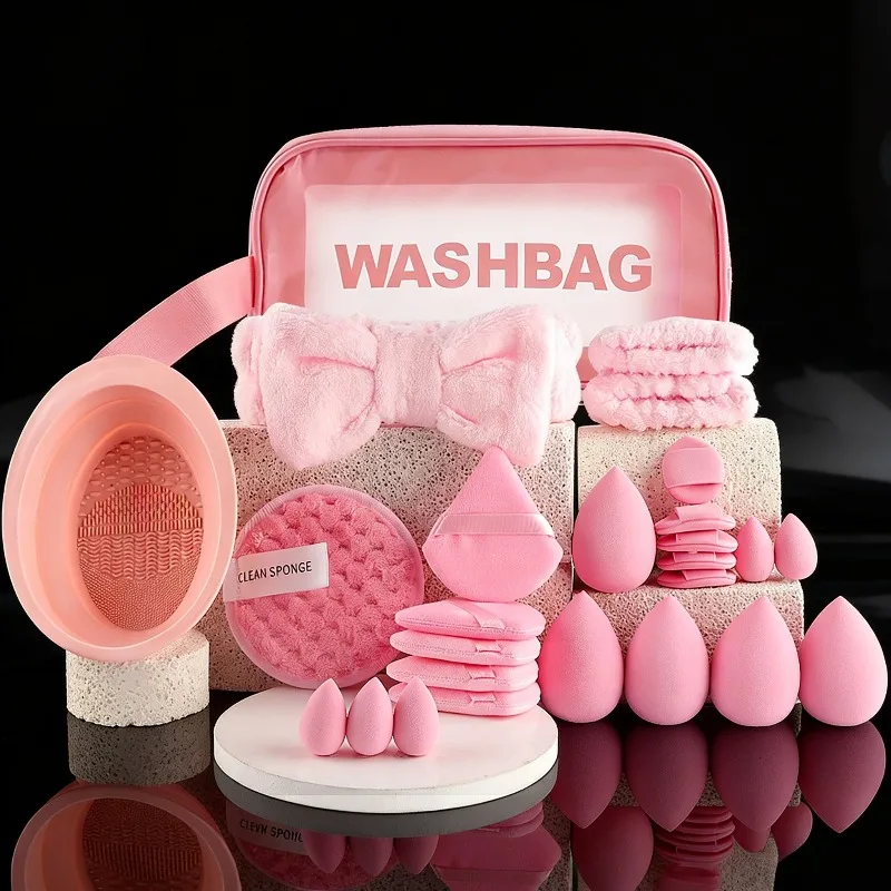 Conjunto de pincéis de maquiagem profissional com acessórios para pele combinada, com pincéis macios, adequado para iniciantes, 13/53 peças