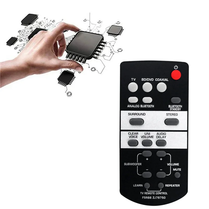 Replace FSR66 ZJ78750 Remote for Yamaha Sound Bar YAS-103 YAS-105 YAS-106 YAS-107 YAS-108 YAS-207 ATS-1030 ATS-1080
