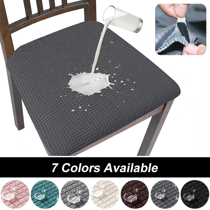 Funda impermeable para silla de comedor, cubierta elástica para asiento, lavable, barata, decoración del hogar, Hotel y cocina