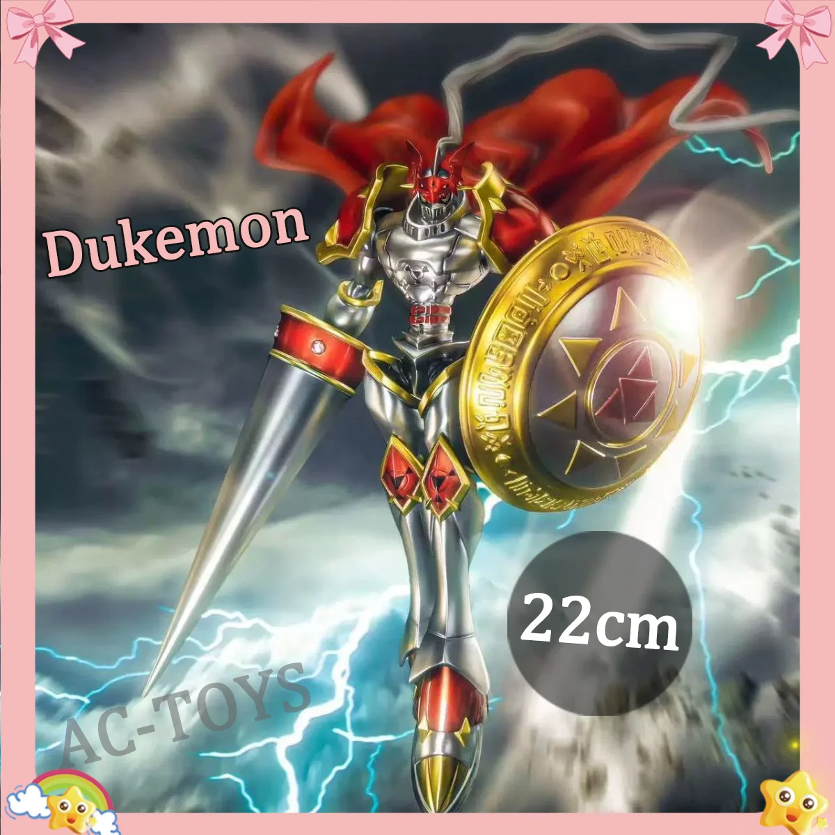 Digimon Tamers Gallantmon Dukemon Royal Knights Anime PVC Action Figure Model Toy 22cm Movable PVC Statue Toy Gift