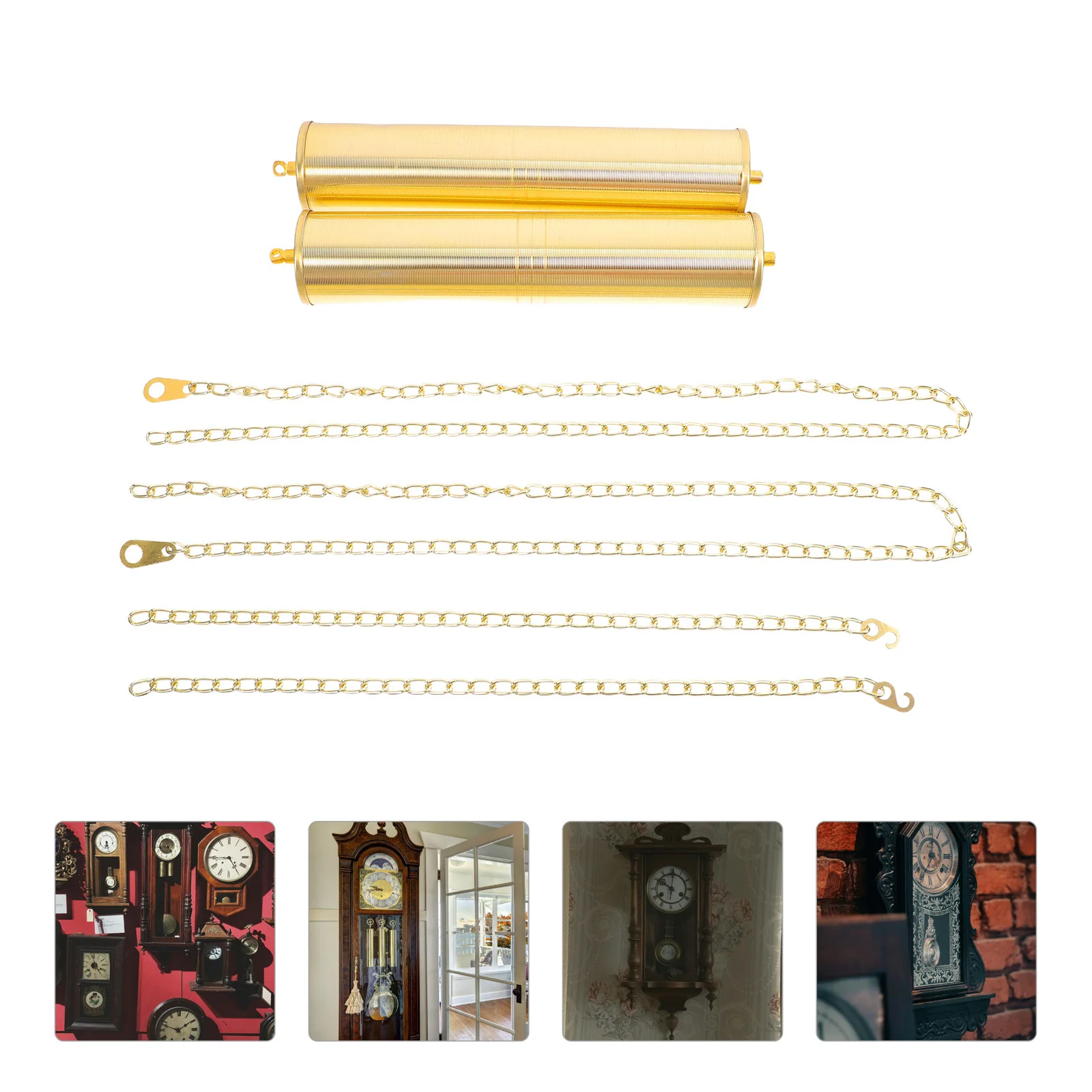 

1Set Metal Hollow Pendulum Floral Decorative Pattern Smooth Surface Lightweight Replacement Part for Traditional Wall Clock