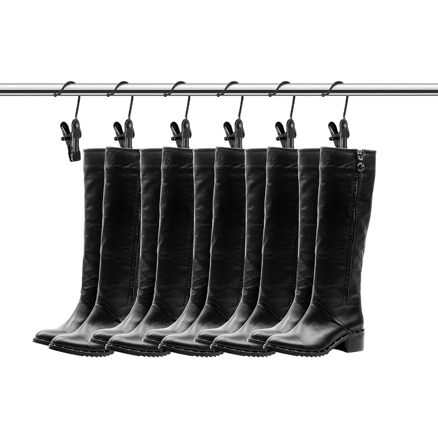 BOOT Hanger คลิปสําหรับตู้เสื้อผ้าซักรีดตะขอแขวน Heavy Duty คลิป BOOT แบบพกพาตะขอเดี่ยวประหยัดพื้นที่สําหรับกางเกง Je