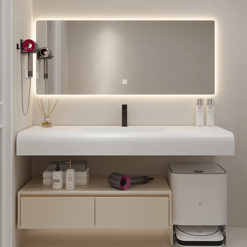 Factory Direct 2026 Modern Integrated Basin Toilet Hand Wash Sink Bathroom Cabinet Combination