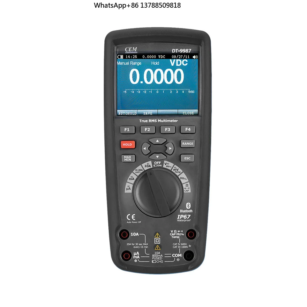 CEM DT-9987 Rechargeable Professional True RMS Industrial Multimeter 50,000 Counts Digital Data Logger for Dustproof Sale