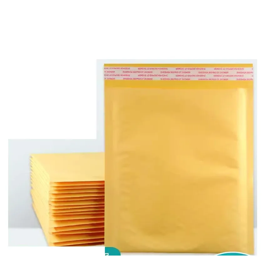 Imagem -04 - Big Size Bubble Mailer Wrap para Embalagem Mailing Envelopes Embalagem Bolsas Cor Amarela Envio Bolsas Suprimentos Atacado 31.8x40cm