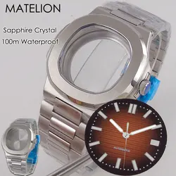 Fit for NAUTILUS Series Watches NH35 Watch Case for NH34 NH36 NH38 NH70 NH71 NH72 Movt 10BAR Waterproof 316L MOD Accessories