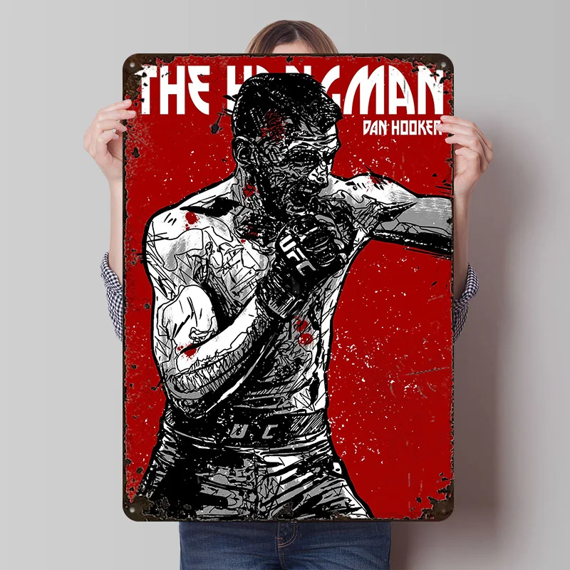 Dan Hooker Poster Customized Wall Art Vintage Metal Signs Retro Tin Plaque for Man Cave Bathroom Decor Room Decoration Cozy Home
