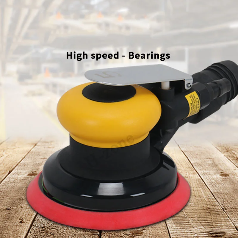 Pneumatic Sander Dry Grinder 5/6 Inch Air Sander Polisher Tool Polishing Random Orbit Palm Machine Grinder for Auto Body Repair