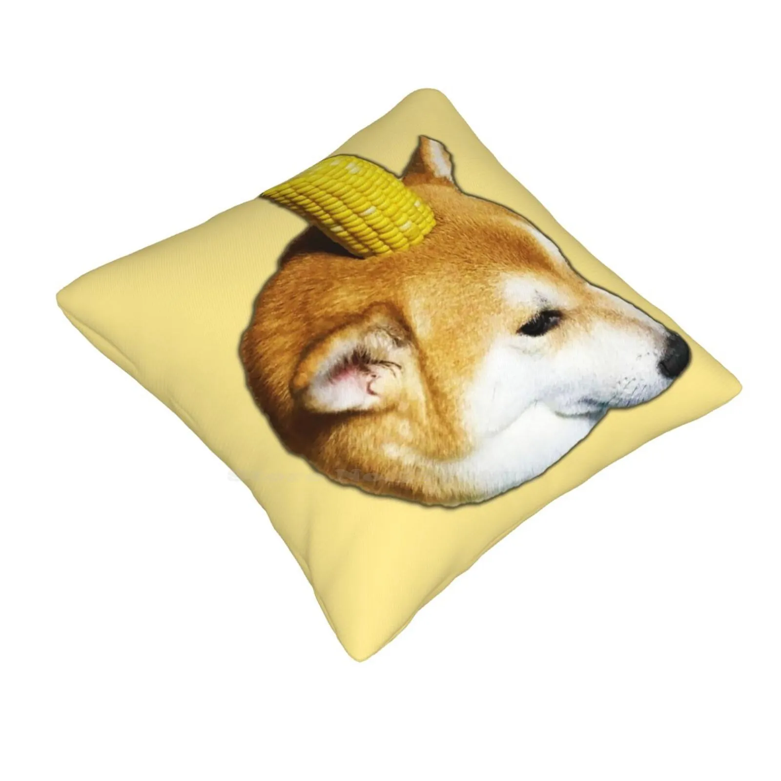 Corn Shibe Doggo Fashion Sofa Throw Pillow Cover Pillowcase Corn Doggo Corndog Corn Shibe Corn Shiba Inu Shiba Inu With Corn