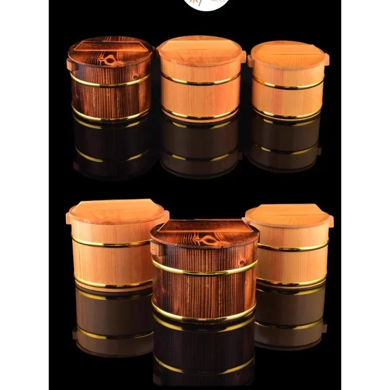 Factory direct sales wooden barrel rice wood sushi barrel