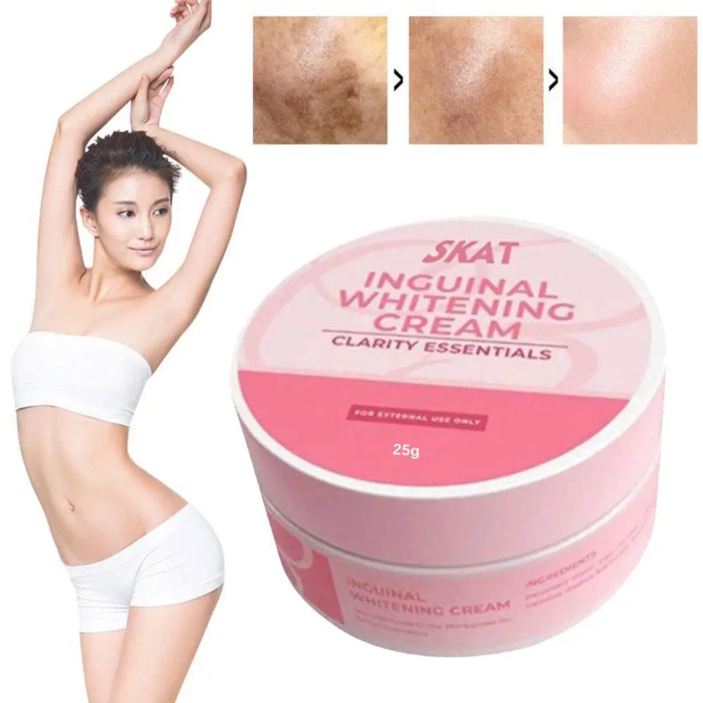 1pcs Women's Whitening Cream Bleaching Face Body Whitening Underarm Lightening Cream Legs Cream for Dark Skin O6B4