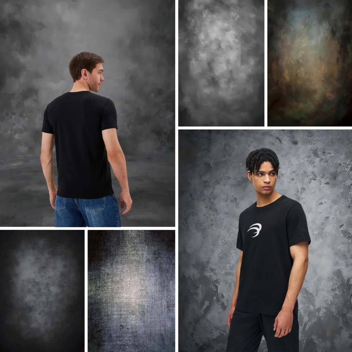 Photo Studio Backdrop Set Dark Gray Textured Background For Portrait Fashion Photography Product Shoot Studio Props Wallpaper