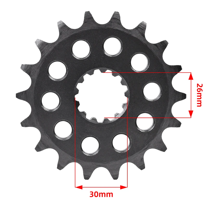 525-17/18/43/45/47T Front Rear Sprocket for Triumph 900 865 Thruxton Ace Cafe Scrambler Bonneville SE T100 Spirit Steve Mc Queen view 2