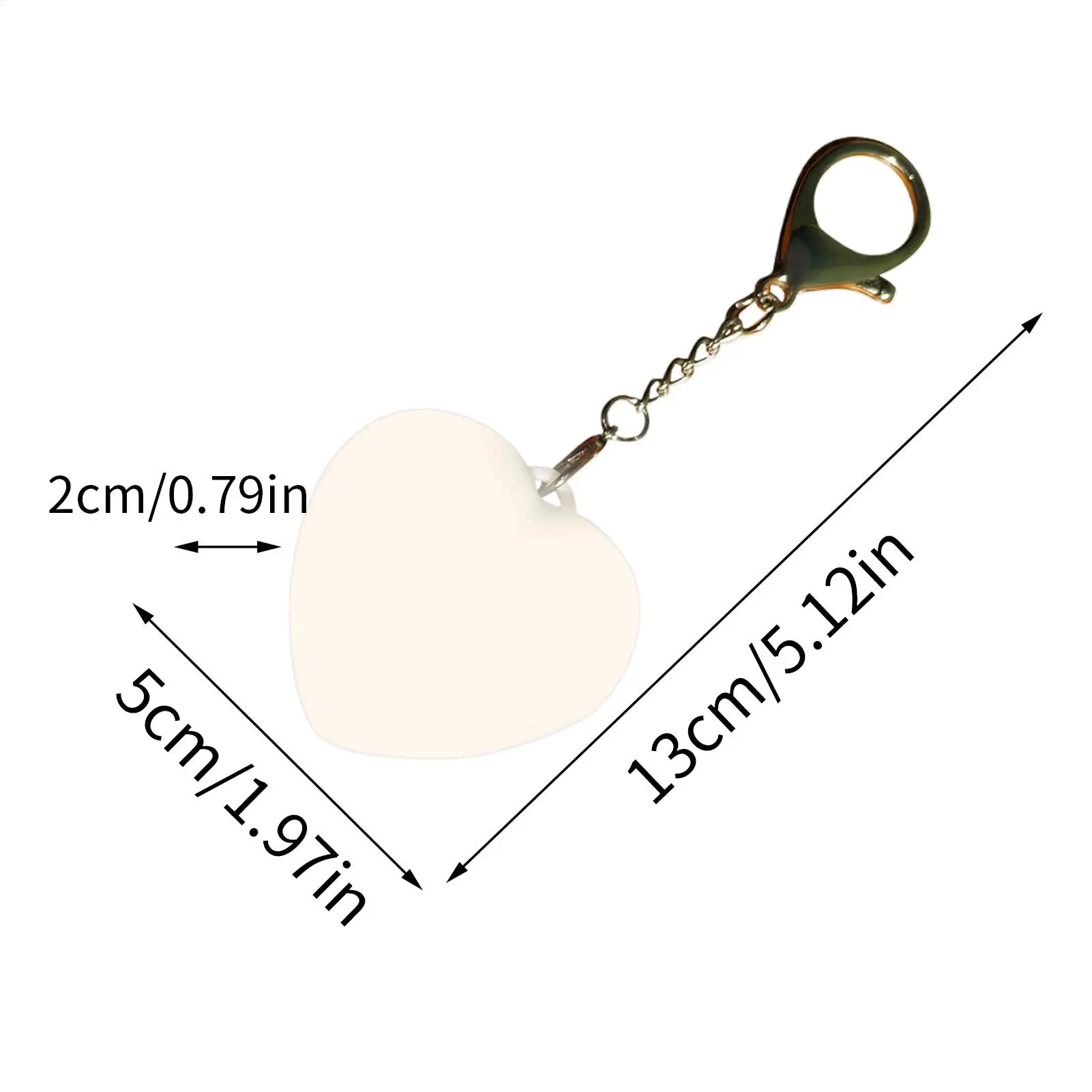 محفظة مصباح محفظة LED ضوء التحكم باللمس مصباح رومانسي على شكل قلب لا وهج مع سطوع عالية للسفر والتخييم