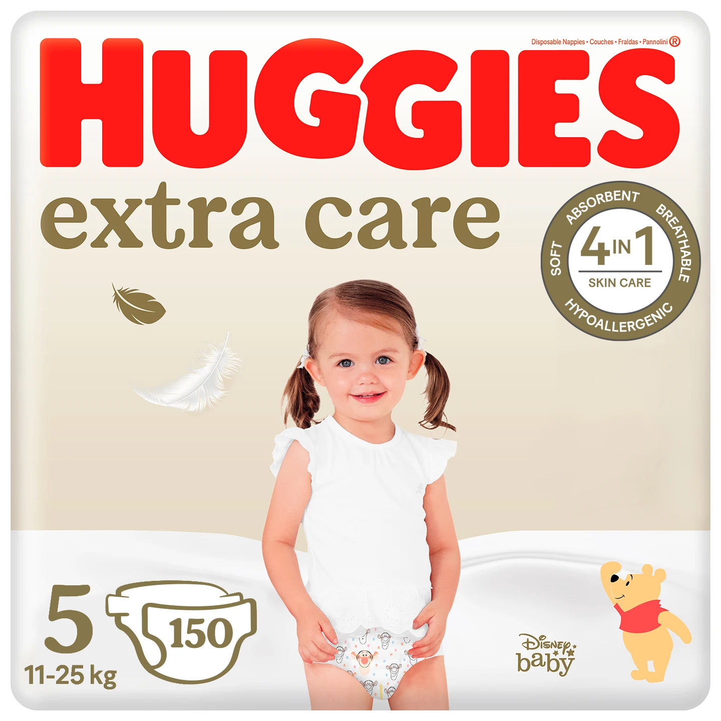 HUGGIES Extra Care Mega 5 (11-25kg) Diaper 150 PCs