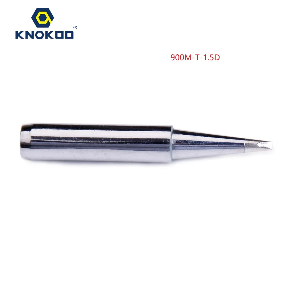 KNOKOO 900M Solder Iron Tip 900M-T-0.8D 1.2D 1.4D 1.5D 1.6D 2.4D 2.5D 2.8D 3.2D Lead-free For Soldering Rework Station