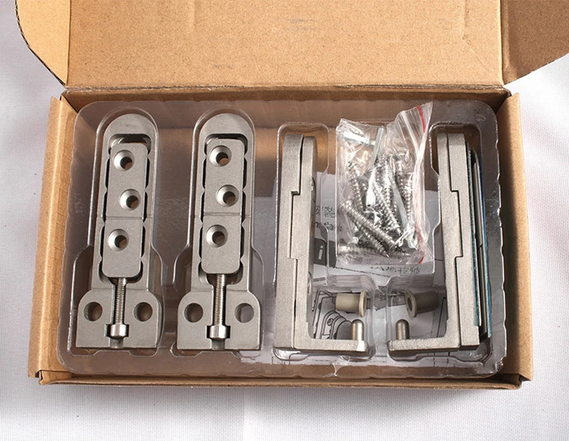 

Комплект из 304 нержавеющих стальных усиленных невидимых скрытых регулируемых дверных петель для установки вертикальной и горизонтальной нагрузки, выдерживающих до 80 кг