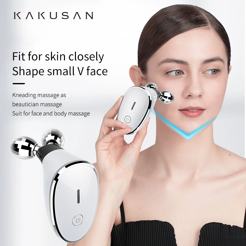 

Facial Massager Household Electric Face Vibration Electric Double Ball High Frequency EMS Roller Micro-flow Lift Beauty Device
