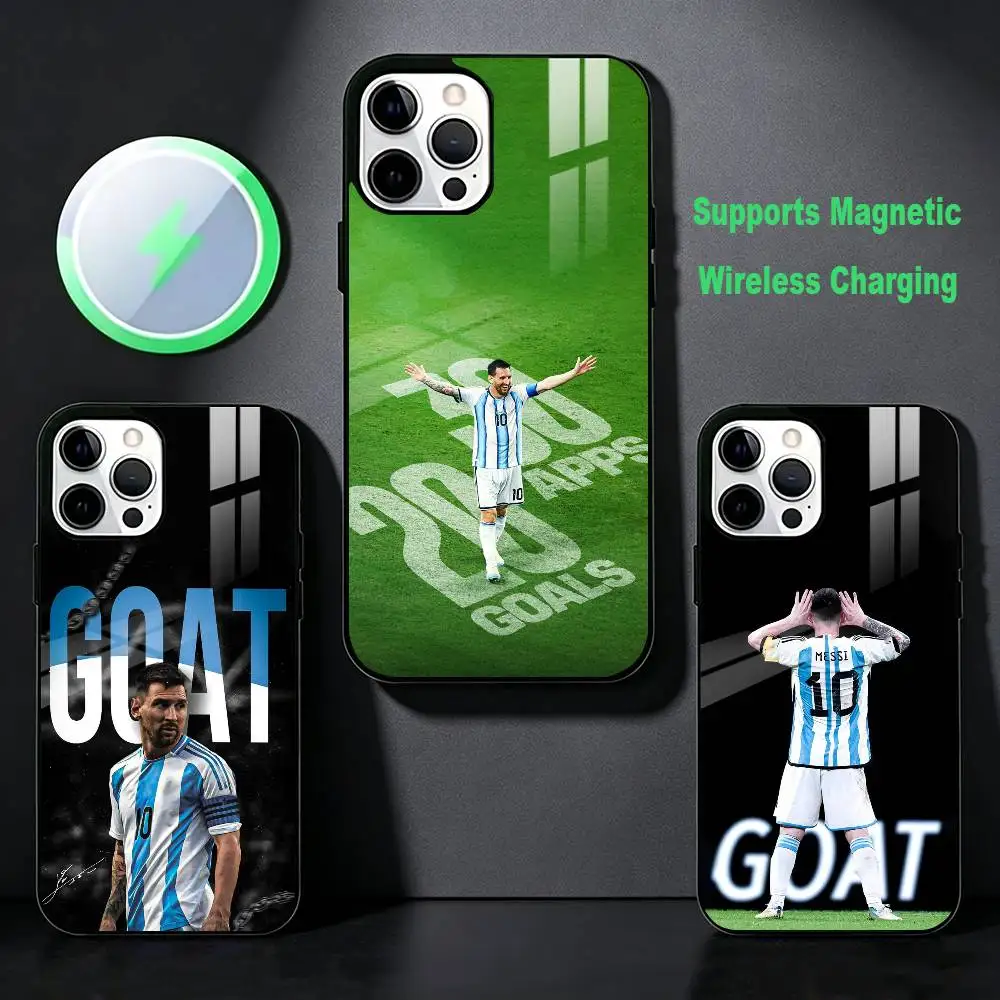 The GOAT Football M-Messi 10 Phone Case For iPhone 17,16,15,14,13,12,Plus,Pro,Max for Magsafe Magnetic Wireless Charging