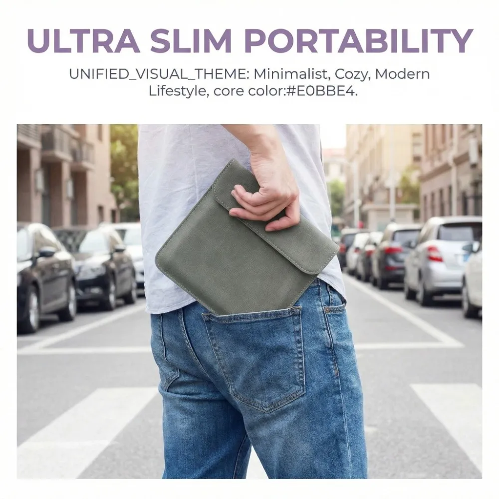6.8 7 10.2 inch e-Reader Sleeve 10/11/12th Generation PU Leather Carrying Case for Kindle Paperwhite/Colorsoft/Scribe