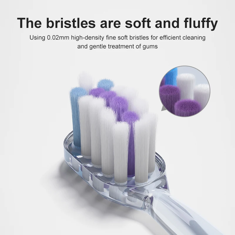 Ebonee S7 Sikat Gigi Elektrik Menyapu Pria dan Wanita Dewasa Rambut Lembut Gelombang Suara Cerdas Otomatis Penuh