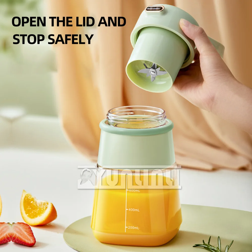 

2025 70W 800ml Electric Juicer Smoothie Blender Portable Wireless Juicer Multifunctional Fruit Juice Mixer