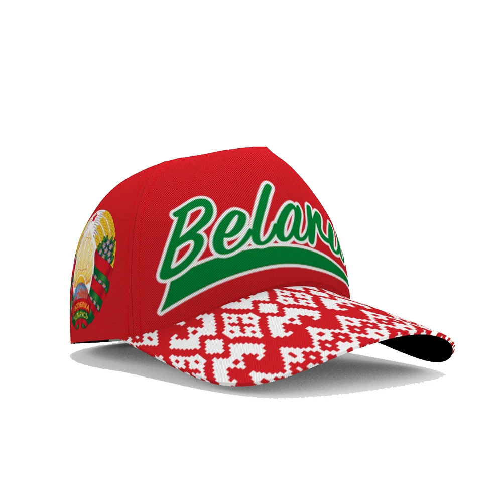 Belarus Baseball Cap Custom Made Name Number Team Logo Blr Fishing Hat By Country Travel Belarusian Nation Flag Photo Headgear