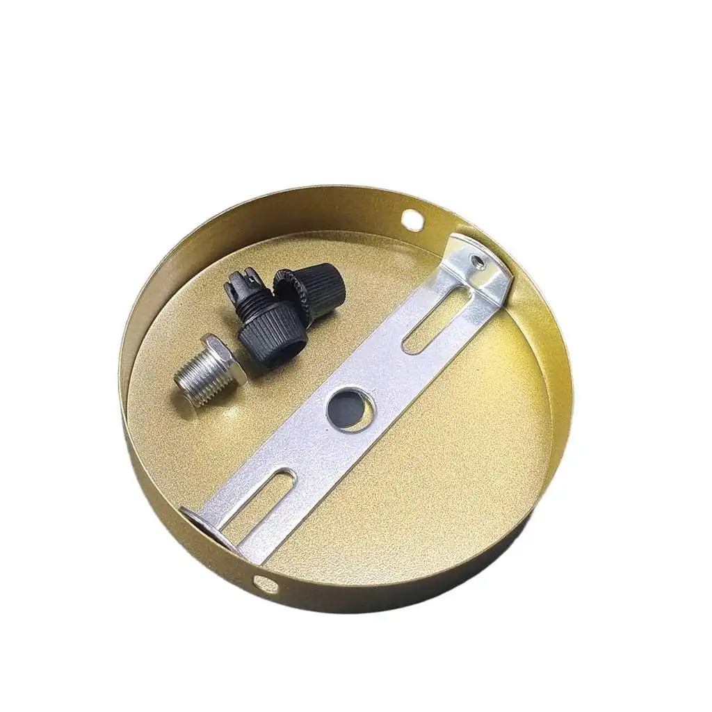 Modern Gold Ceiling10x2cmThickened Metal Canopy Base for Pendant Lights & Wall Sconces Universal Lamp Mounting Plate