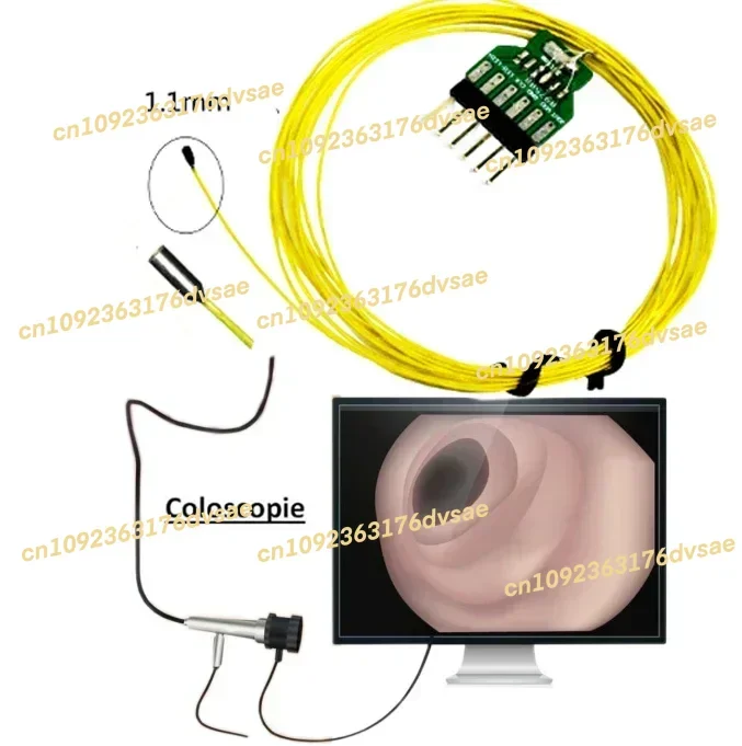 In Stock Flexible  ov6946 ovm6946 2mm endoscope camera module with LED light USB decoder or CVBS for medical