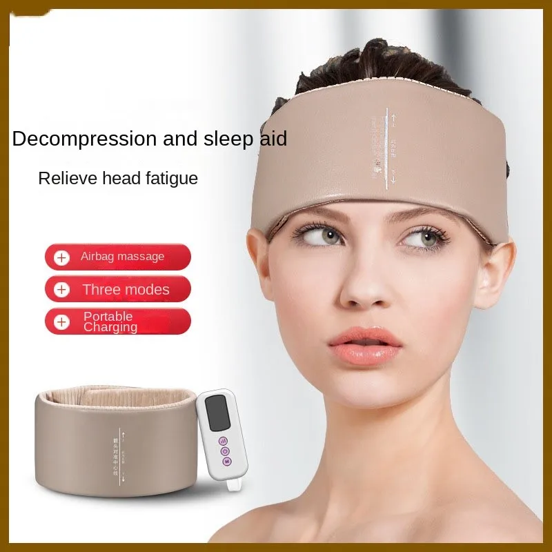 

Head massager multifunctional kneading meridian unblocking and hot compress relieving headache head therapy instrument sleep