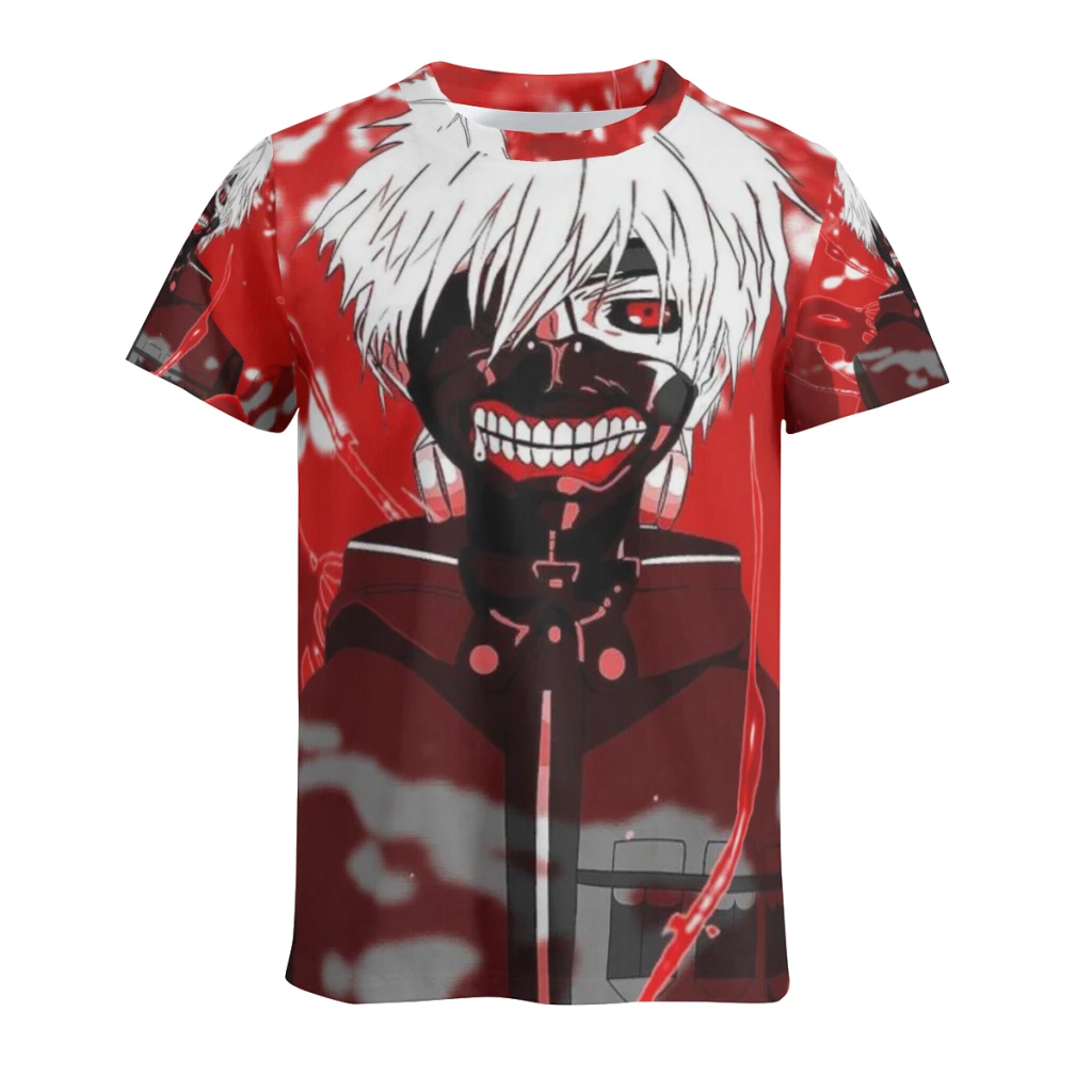 

Tokyo Ghoul T Shirt For Men Summer Cotton Tops Solid Colors Tshirts O-neck Men Clothing Plus Size M to 6XL