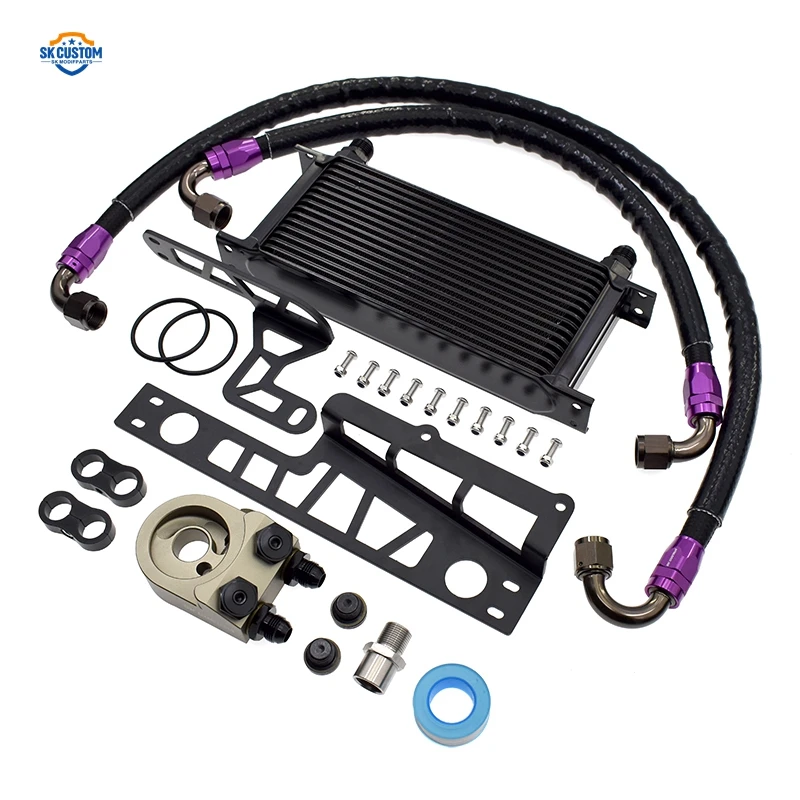 16 Row Thermostat FL5 Engine Oil Coolant Kit for Honda Civic Type R Car Cooling Radiator Kit