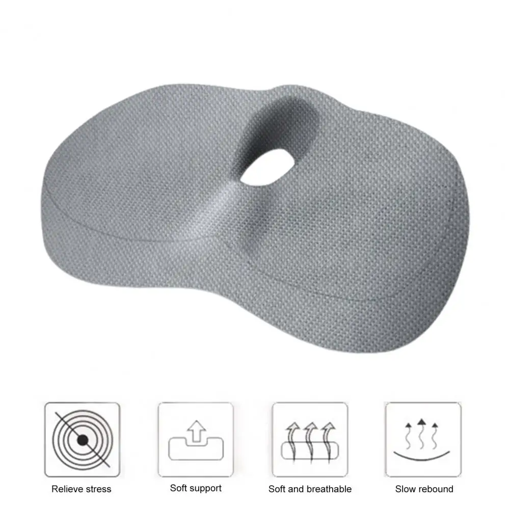 Pressure Relief Cushion Anti-slip Seat Pad Memory Foam Hemorrhoid Seat Cushion for Tailbone Pressure Relief Back Pain for Car