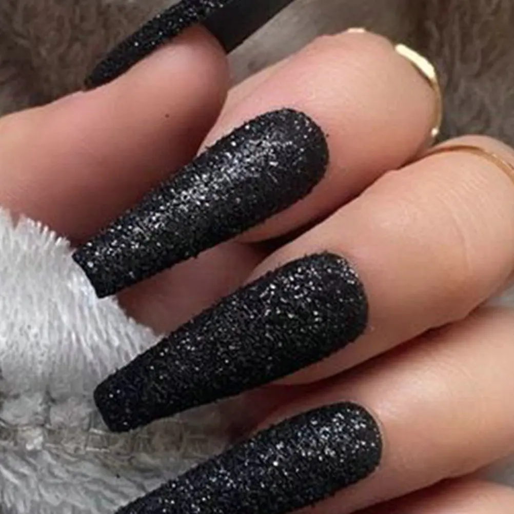 6 Bottles Nail Art Sequins Glitter Powder for DIY Manicure Natural Artificial Nails Shiny Safe Non-Toxic Nail Decor Sugar