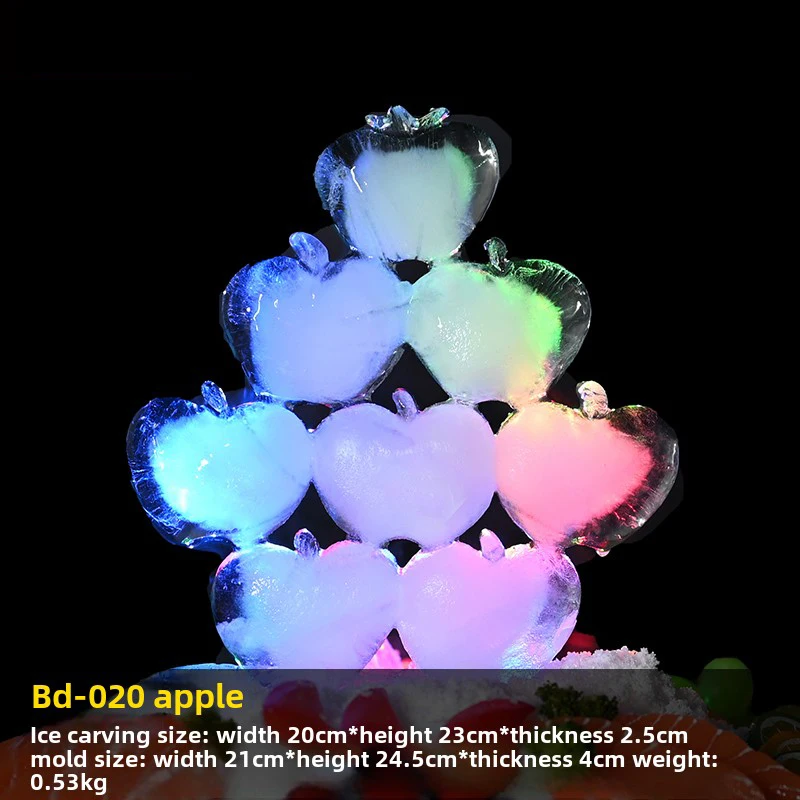 

Silicone Molds For Apple Shaped Ice Sculptures Are Used To Decorate Food Trays, Ice Bowls, Seafood, And Ice Sculpture Tools