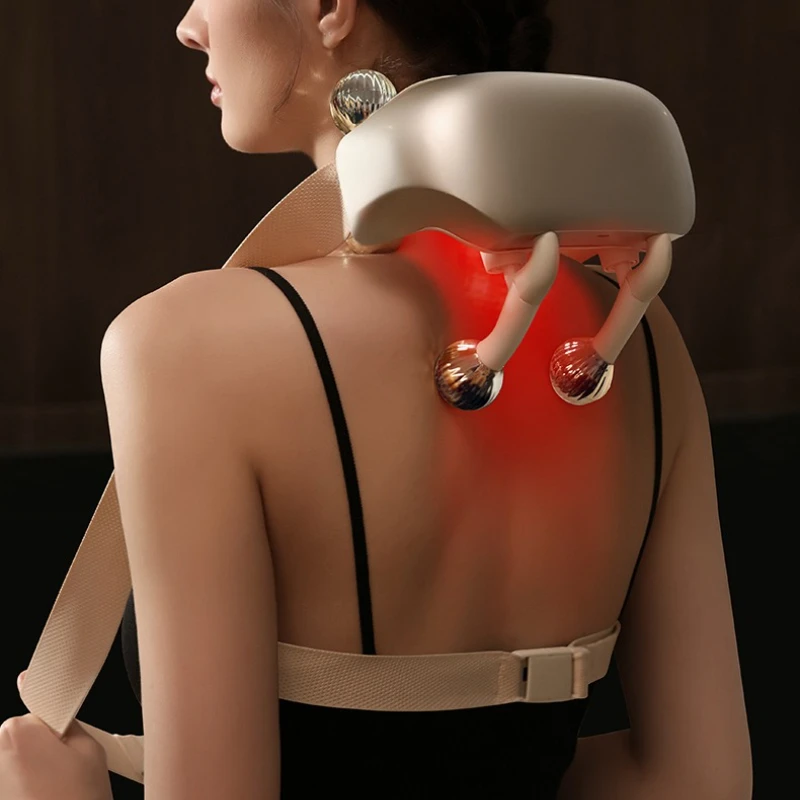 

Kneading Massage Shawl Neck Massagers Wireless Cervical Massager Heating Shiatsu Back Massager Professional Shoulder Relaxation