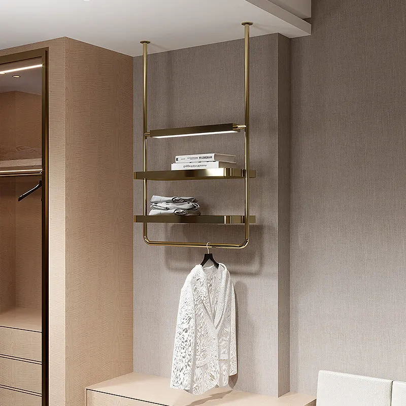 Shoe store shoe rack display rack Suspension hanger Stainless steel bedroom bathroom Hotel clothing store Shoes and bags