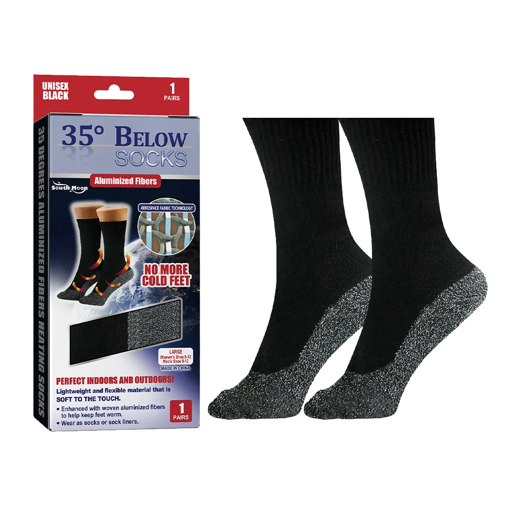 

Knitted warm socks for men and women in the fall and winter soft breathable self-heating thermostat sleep home stockings winter