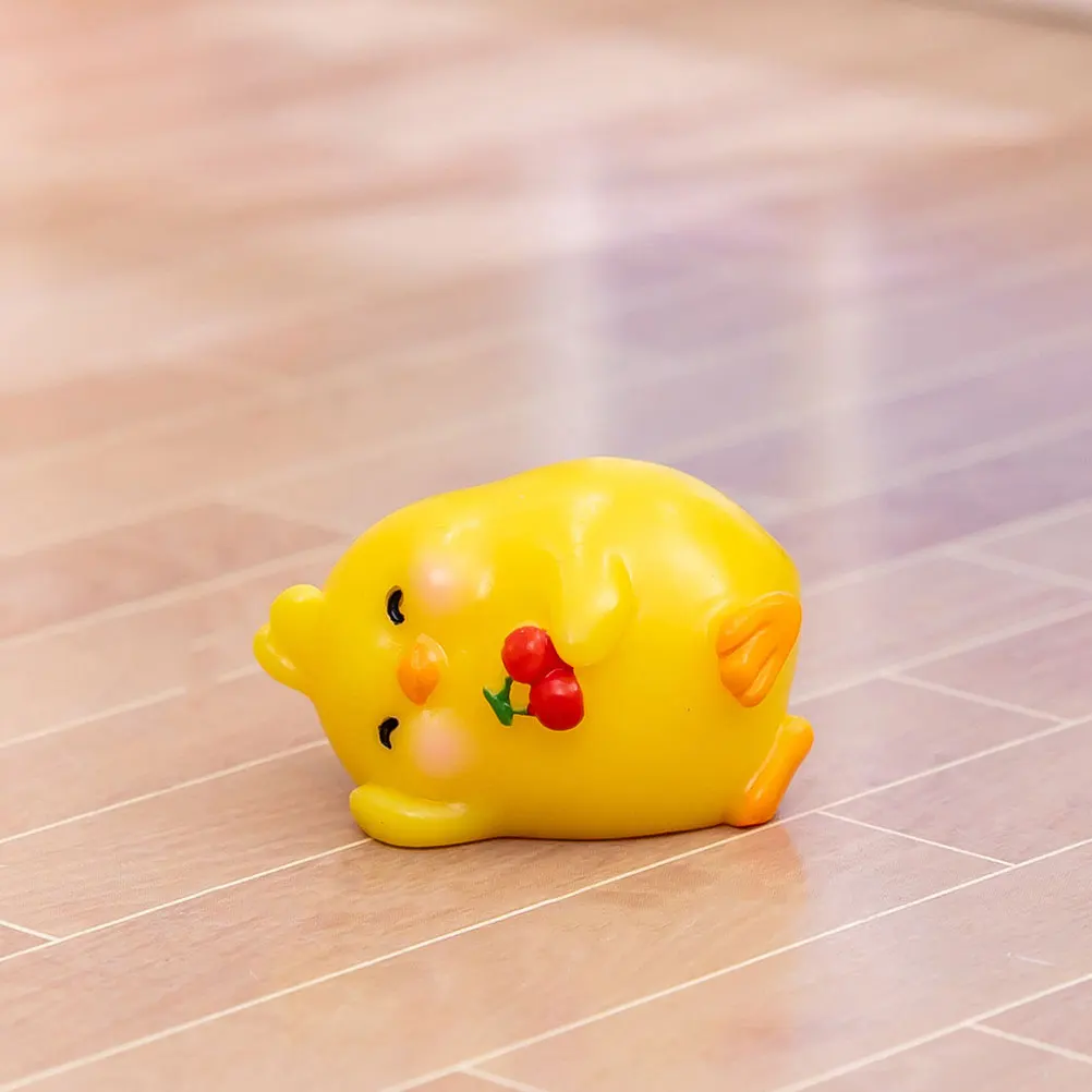 

5Pcs Mini Chick Resin Landscape Decoration Unique Micro Ornaments Creative Garden Desktop Adornments Chicken Decor