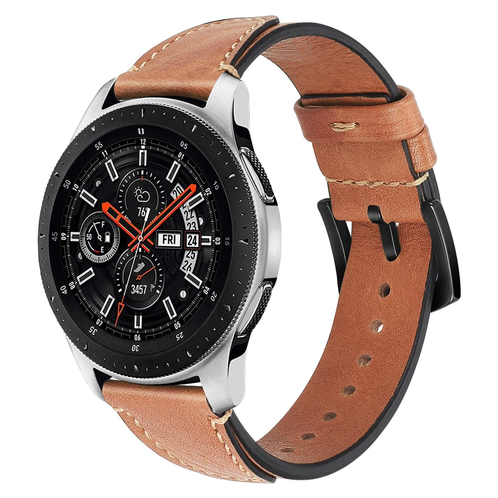 22mm Watch Band for Samsung Galaxy Watch 46mm Gear S3 Frontier/Classic Leather strap for Huawei watch gt strap Sports bracelet